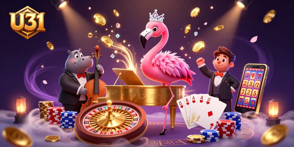 Experience the thrill of U31, where winning moments spark with casino action and vibrant game elements all around.