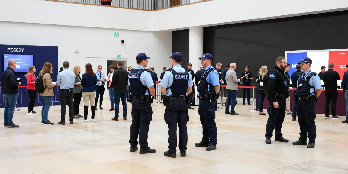 Security Solutions in action by a trusted local provider during a corporate event in London.