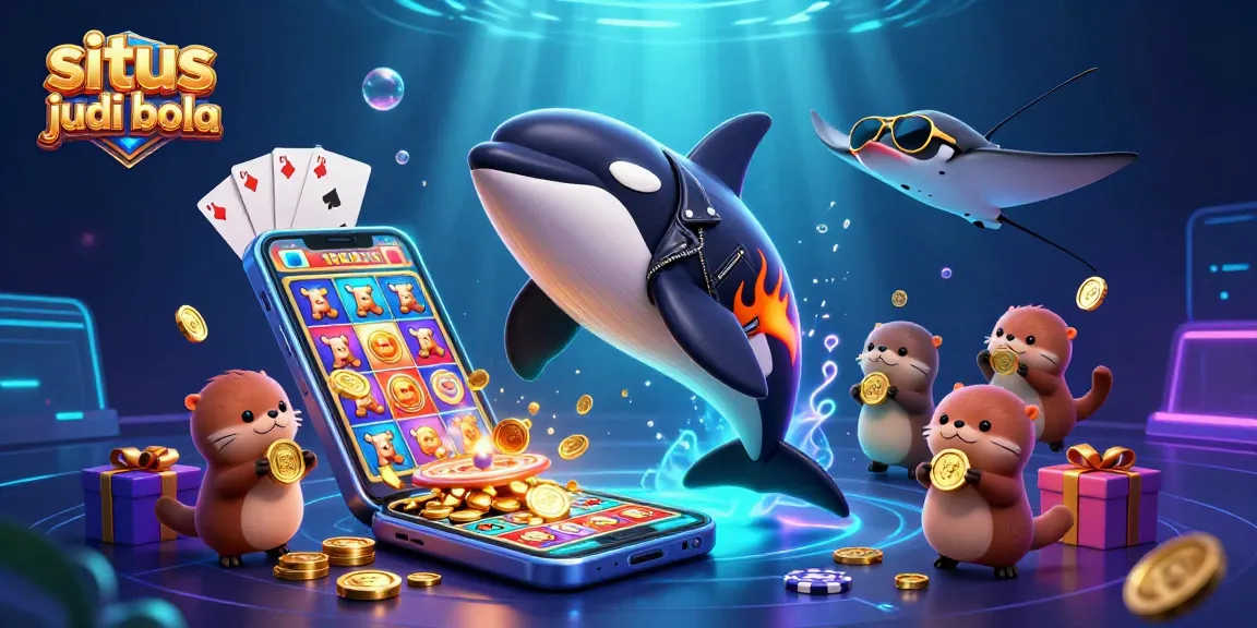 Situs judi bola showcases immersive online betting action with engaging characters and vibrant casino elements.