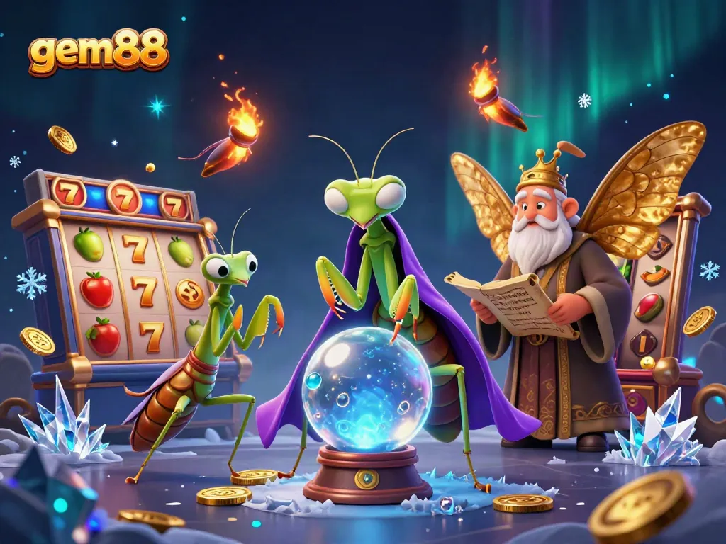 Experience thrilling jackpot action at gem88 with vibrant 3D characters and casino elements.