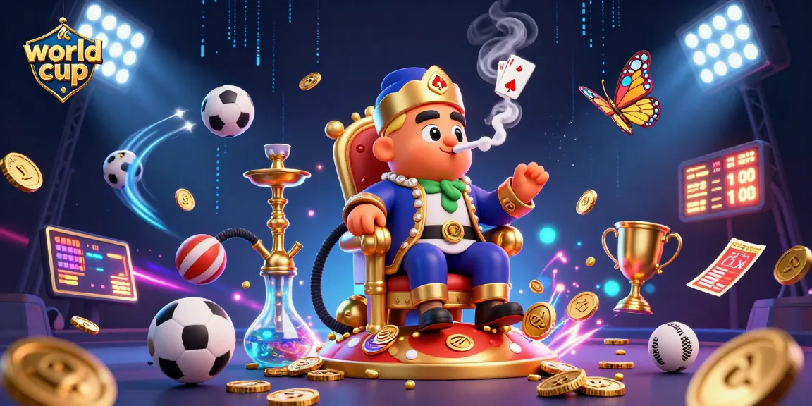 Experience the excitement of betting on the world cup with dynamic 3D casino elements and vibrant imagery.