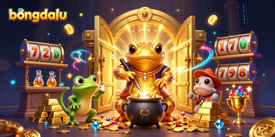 Bongdalu showcases a mystical gold-transmuting scene filled with vibrant casino elements.