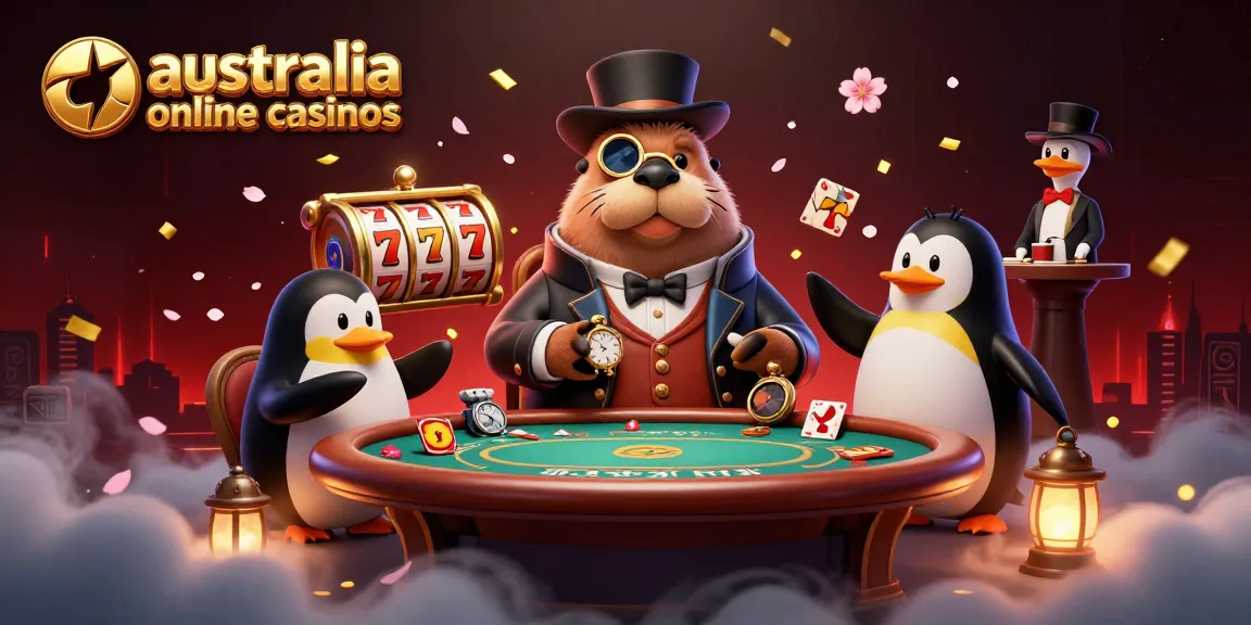 Engage with vibrant action at australia online casinos featuring a playful poker scene.
