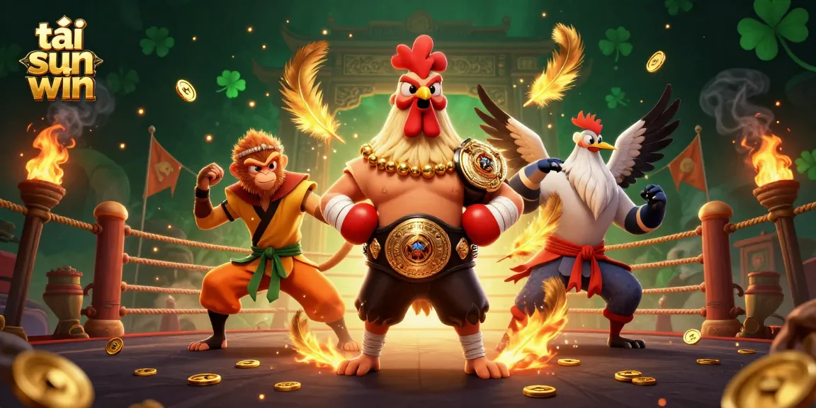 Join the excitement by tải sun win and immerse yourself in thrilling betting games with vibrant characters and gold elements.